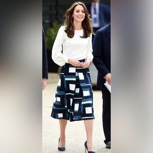 Banana Republic geometric skirt